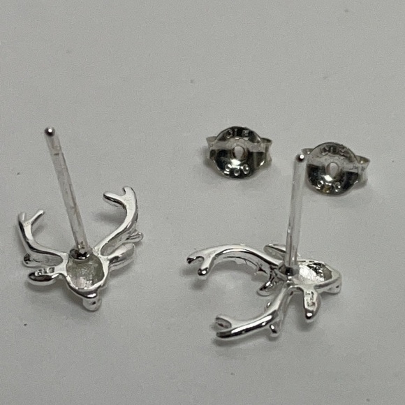 Deer Earrings Sterling Silver NWOT - Picture 9 of 9
